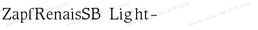 ZapfRenaisSB Light字体转换